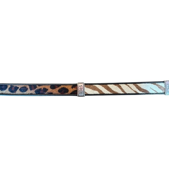 Brighton Leopard and Zebra Print Belt main image 6